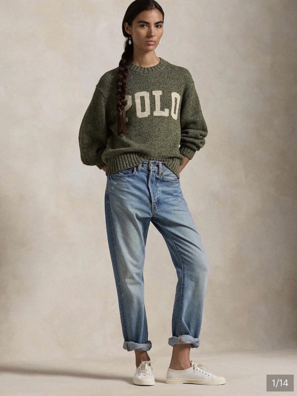 Polo by Ralph Lauren Olive Knit Sweater
